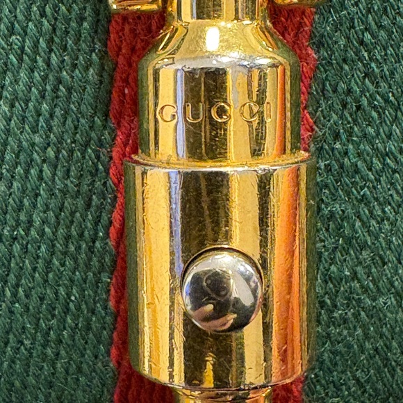 Gucci Jackie 1961 monogram wallet red and green stripes - Picture 13 of 16